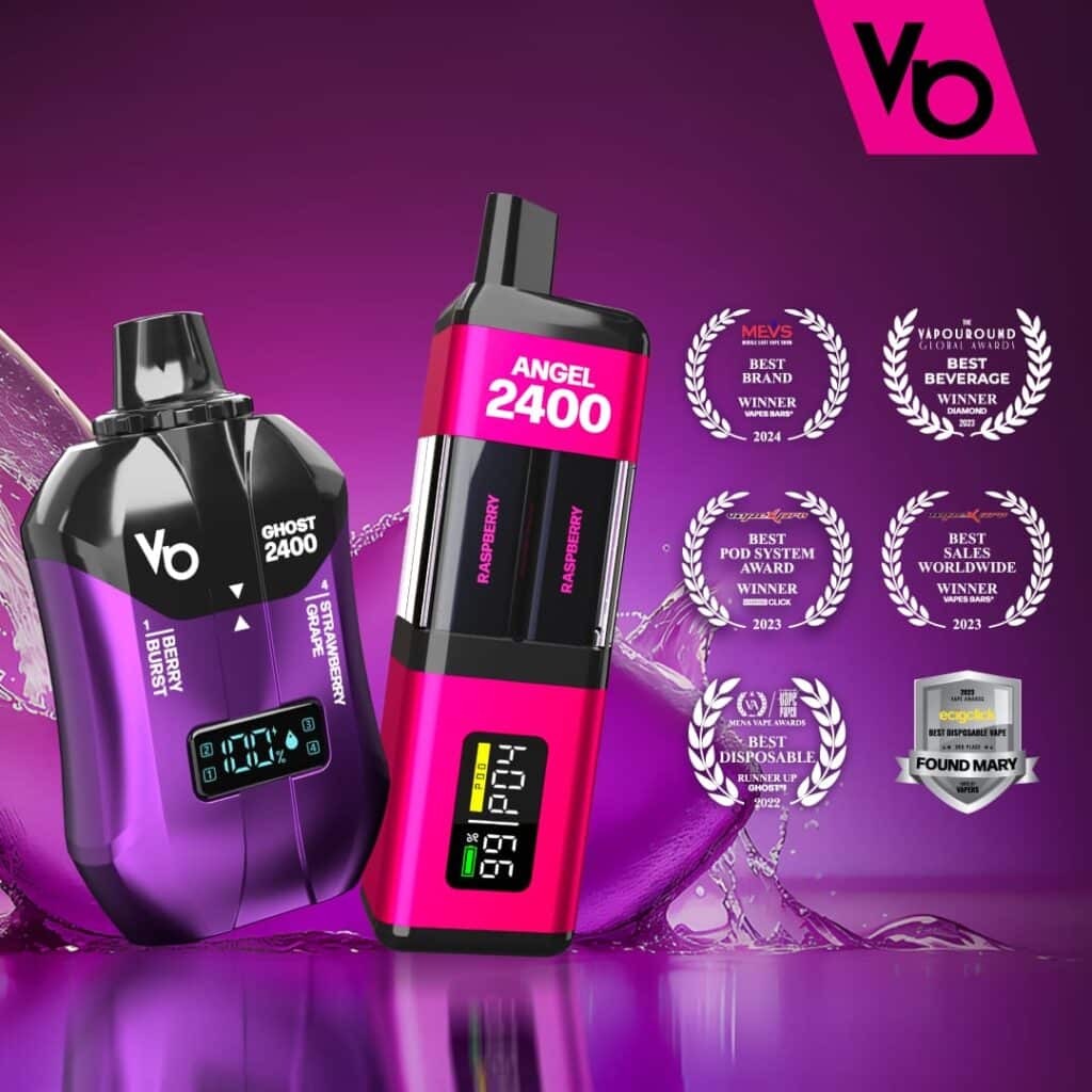 Pink Edition Angel 2400 and Purple Ghost 2400 Device shown next each other