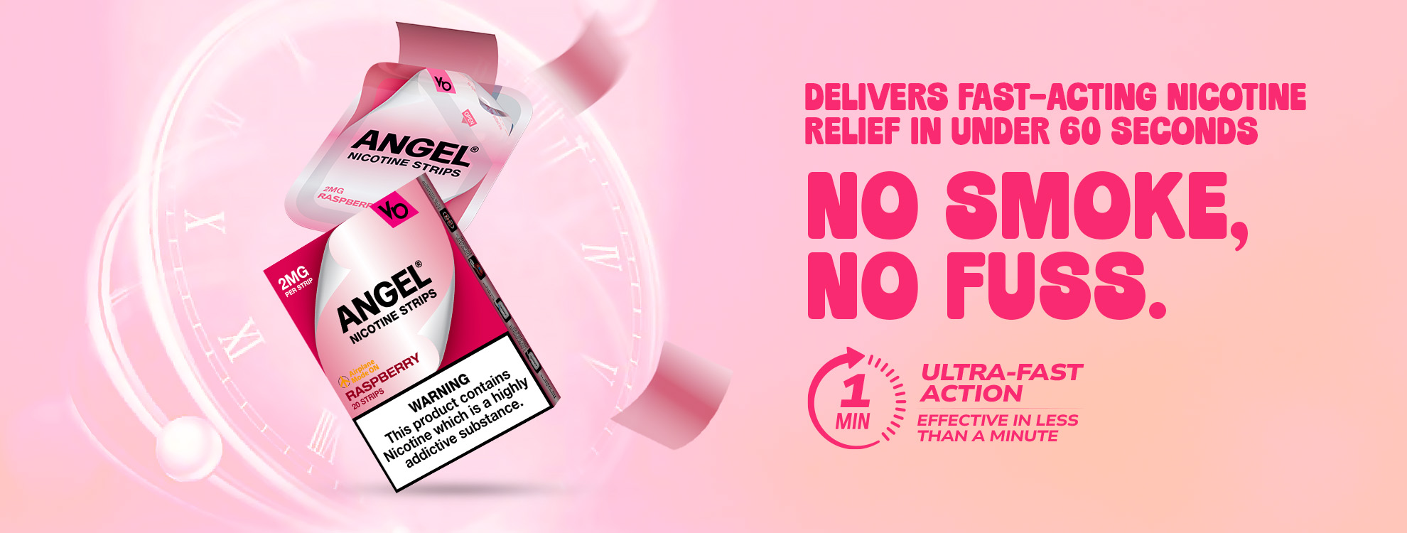angel nicotine strips FAST-ACTING NICOTINE RELIEF IN UNDER 60 SECONDS