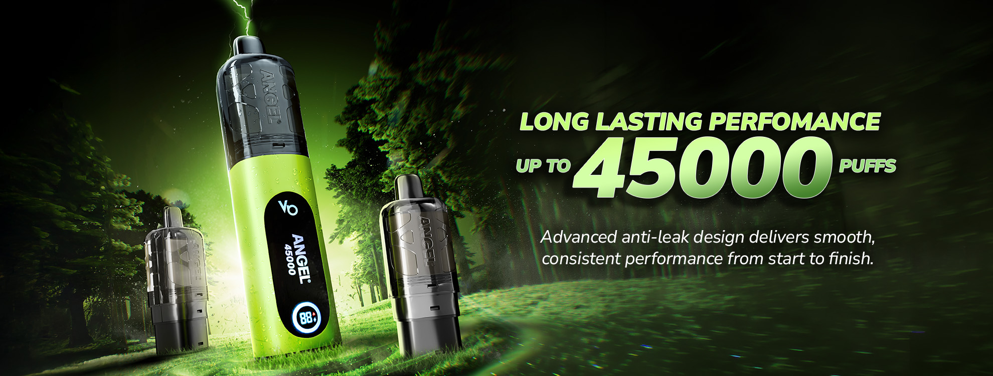 Angel 45000 vape LONG LASTING PERFOMANCE